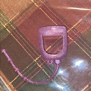 Sparkly pink hand sanitizer holder